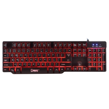 

Black XO Three-Color Backlit Mechanical Keyboard, Multicolor