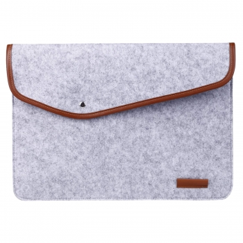 

Light gray Laptop Imitation Wool Felt Envelope Notebook Laptop Bag