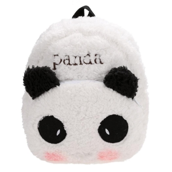 

Child Kids Unisex Small Cute Panda Shape Plush School Bag Schoolbag Backpack Casual Daypack