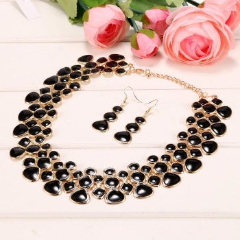 

Stylish Women Necklace Earring Set Wedding Party Jewelry sets