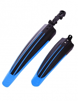 

Black blue Bicycle Cycling Road Front Rear Mud Guard Mudguard Set Mountain Bike Tire Fender, Multicolor