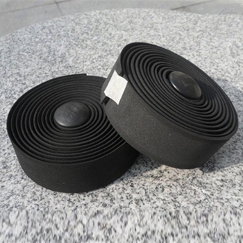 

Black Road Bike Bicycle Handlebar Tape Anti-slip Grip Bandage Belt Pipe Plugs, Multicolor