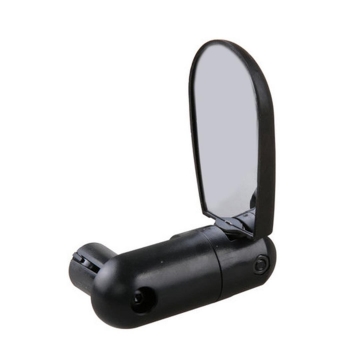 

Black Bike Bicycle Cycling Handlebar Rearview Mirror Adjustable Wide Viewing Angle, Multicolor