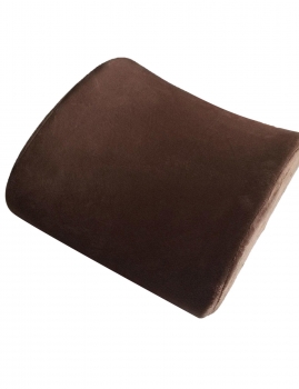 

Coffee Lumbar Cushion Back Support Memory Foam Travel Car Seat Home Office Chair Pillow, Multicolor