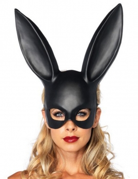 

New Black Masquerade Bunny Rabbit Mask Adult Halloween Costume Accessory Prop