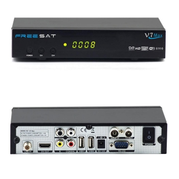 

New Freesat V7 Max 1080P HD DVB-S2 Digital Satellite TV Receiver Set TV Box EU Plug