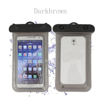 

Dark brown Clear Waterproof Underwater Phone Pouch Bag Pack Case Cover For Universal, Multicolor