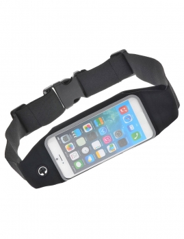 

Black Waterproof Sports Running Gym Jogging Adjustable Waist Belt Bag for IPhone, Multicolor