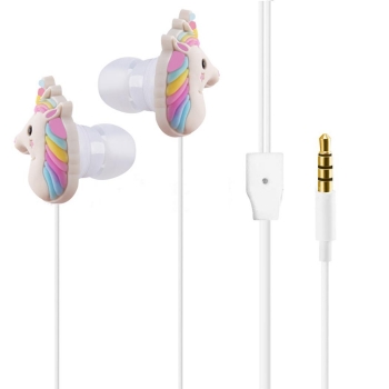 

#1 Creative Cartoon Pattern In-ear Headphone Wired Earphone For Mobile Phone MP3, Multicolor