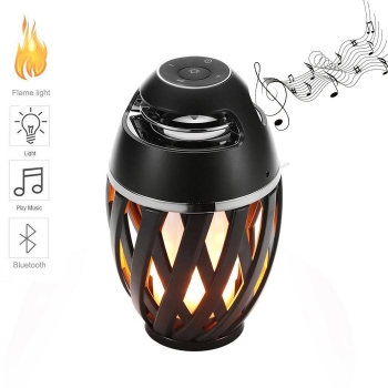 

Flame Atmosphere LED Torch Flickering Flame Night Light Lamp Bluetooth Speaker