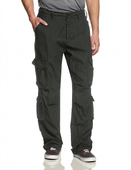 

Army green Loose Mid-waisted Casual Cargo Pants Trousers, Multicolor