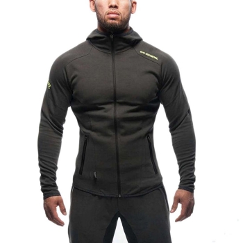 

Men Casual Long Sleeve Patchwork Hoodie with Pocket, Multicolor