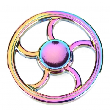 

Hand Spinner Toys Round Rainbow Zinc Alloy Metal Finger Toys