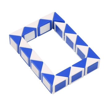 

Blue white New Creative 24 Pieces Small Triangular Block Rubik's Cube Funny Kids Toys