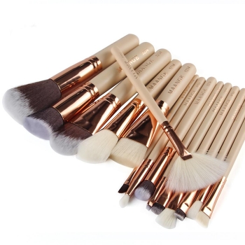 

Apricot Foundation Beauty Tool Makeup Brushes 15 Pcs Set, Multicolor