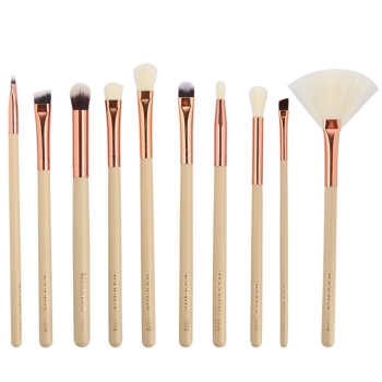 

Apricot Cosmetic Foundation Beauty Tool 10 Pcs Makeup Brushes Set, Multicolor