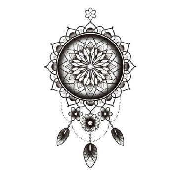 

Indian Style Unisex Waterproof Body Temporary Tattoos Stickers