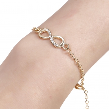 

Crystal Rhinestone Chain Bracelet