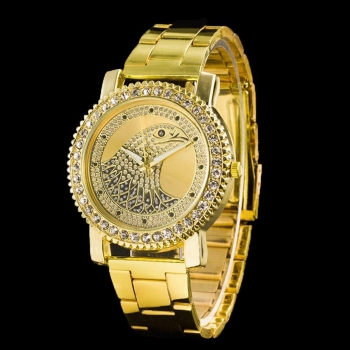 

Women Staineless Steel Eagle Rhinestone Watch Wristwatch Analog Quartz Wrist, Multicolor