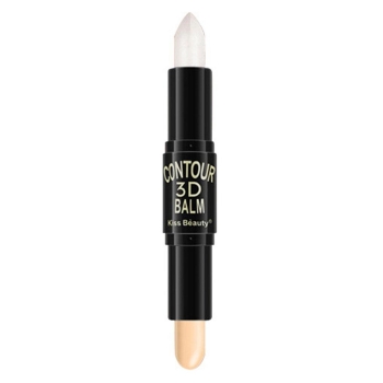 

3D Double End Contour Stick Balm Makeup Concealer Bronzer Highlighter, Multicolor