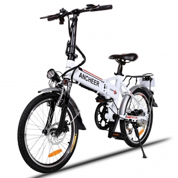 

Ships Free To USA,Ancheer Folding Electric Bike with Removable Lithium-Ion Battery and Battery Charger
