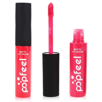 

New Makeup Cosmetic Matte Long Lasting Vintage Style Soft Lip Cream Liquid Lipstick, Multicolor