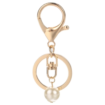 

Charm Pearl Purse Phone Lobster Key Chain stainless steel Jewelry Gift Silver"Gold, Multicolor
